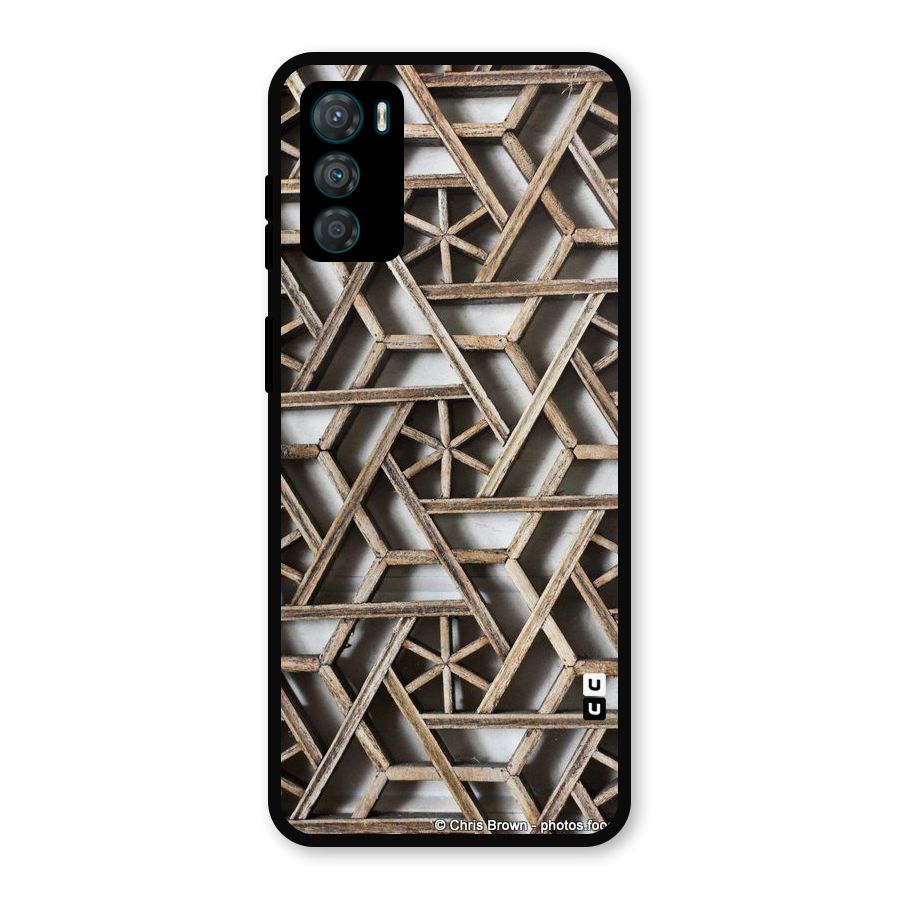 Wheel Design Metal Back Case for Moto G42