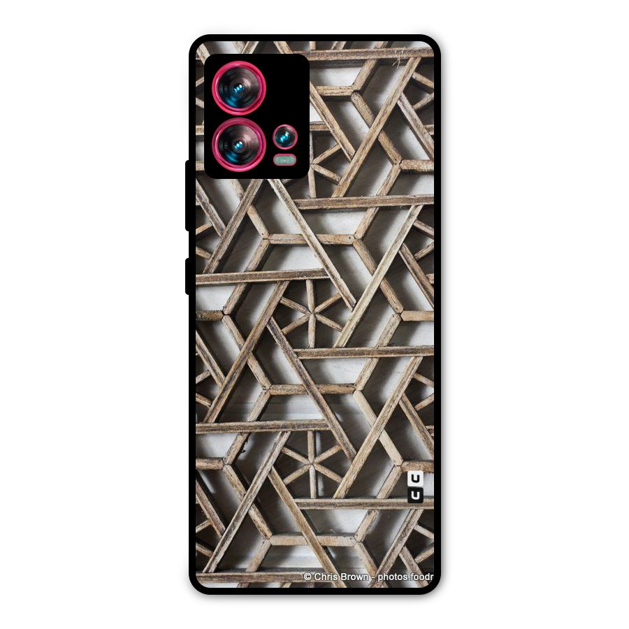 Wheel Design Metal Back Case for Motorola Edge 30 Fusion