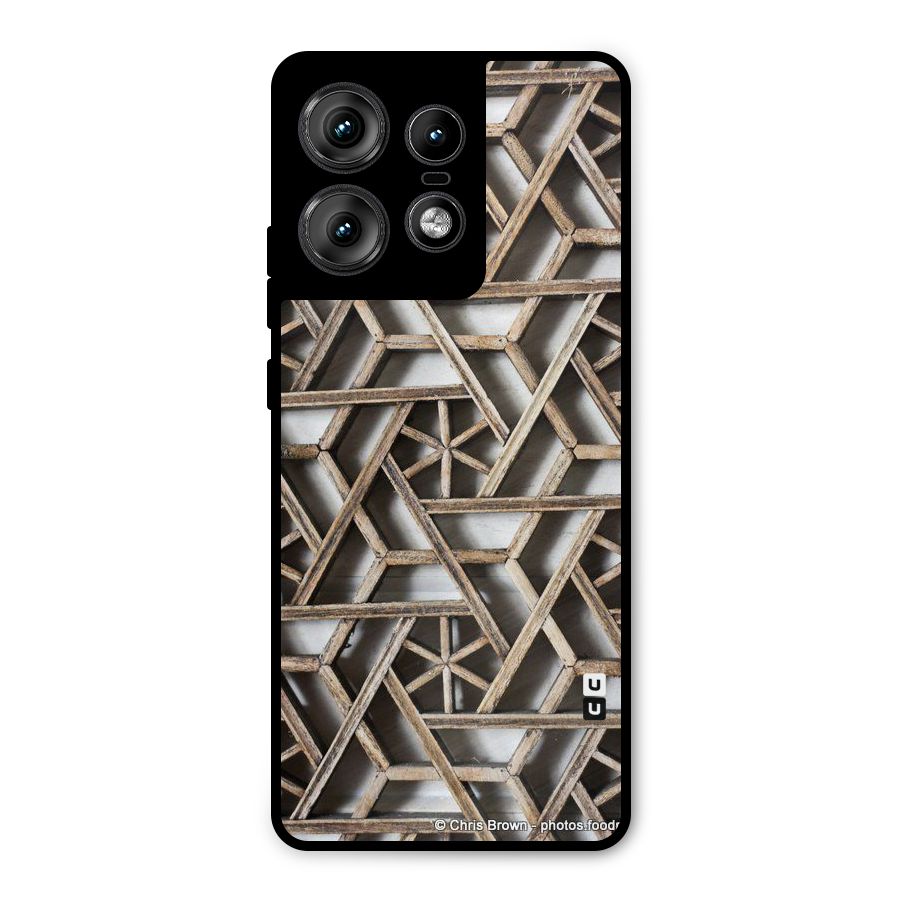 Wheel Design Metal Back Case for Motorola Edge 50 Pro