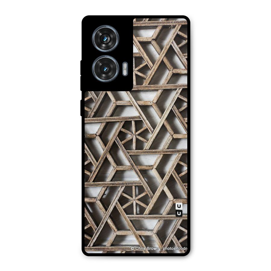 Wheel Design Metal Back Case for Motorola G96