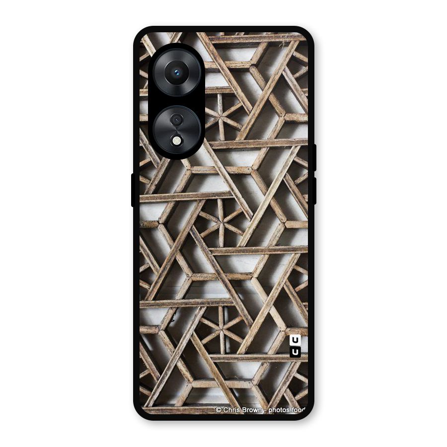 Wheel Design Metal Back Case for Oppo A78