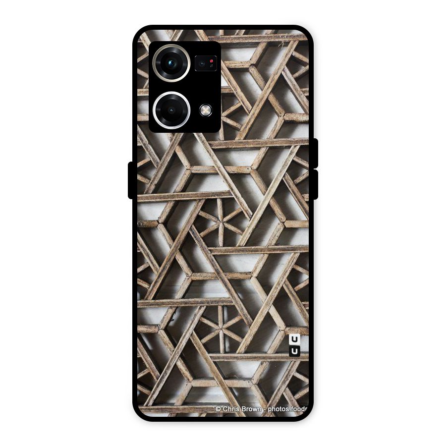 Wheel Design Metal Back Case for Oppo F21 Pro 4G