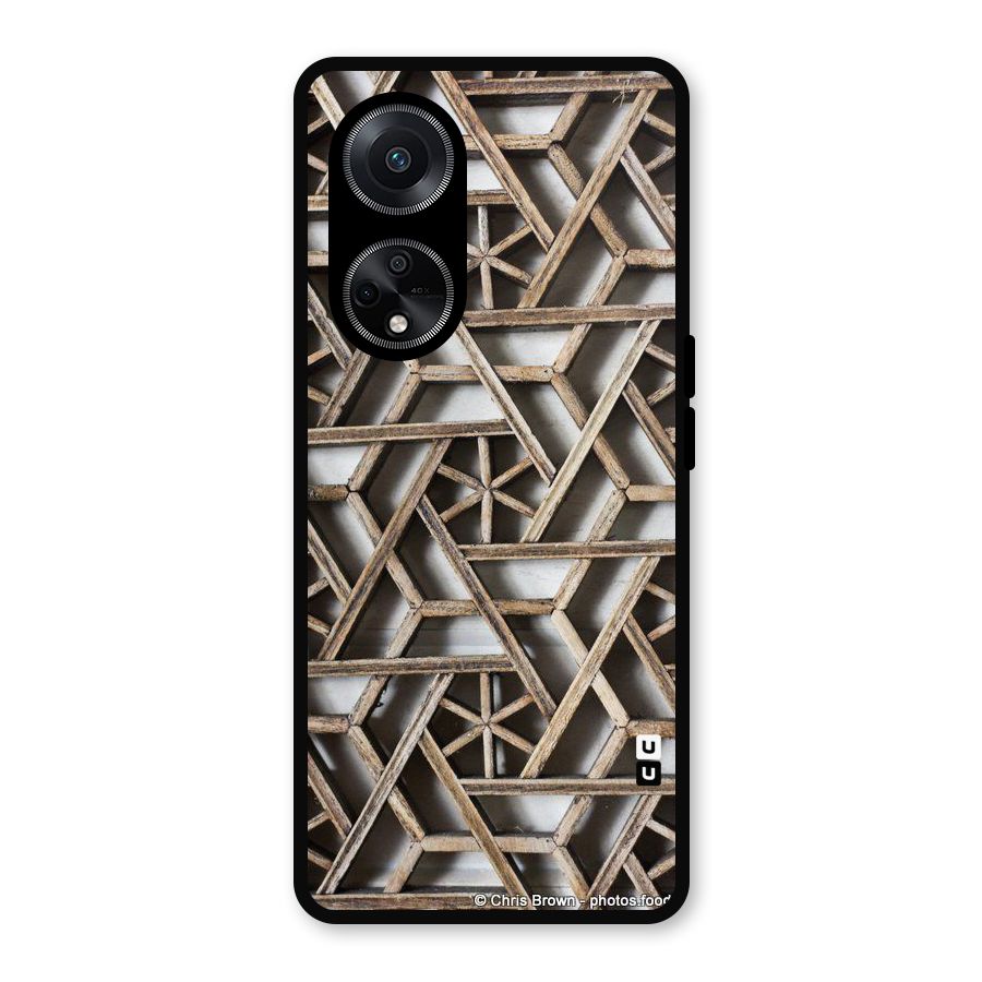 Wheel Design Metal Back Case for Oppo F23