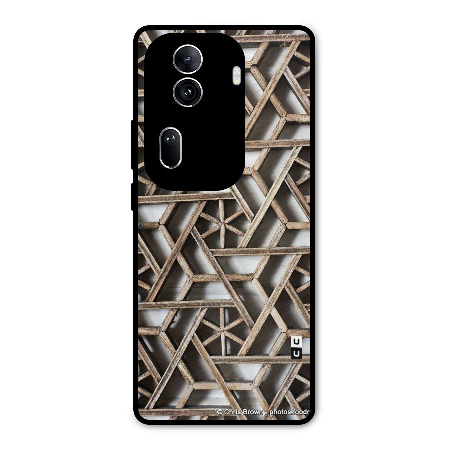 Wheel Design Metal Back Case for Oppo Reno11 Pro 5G