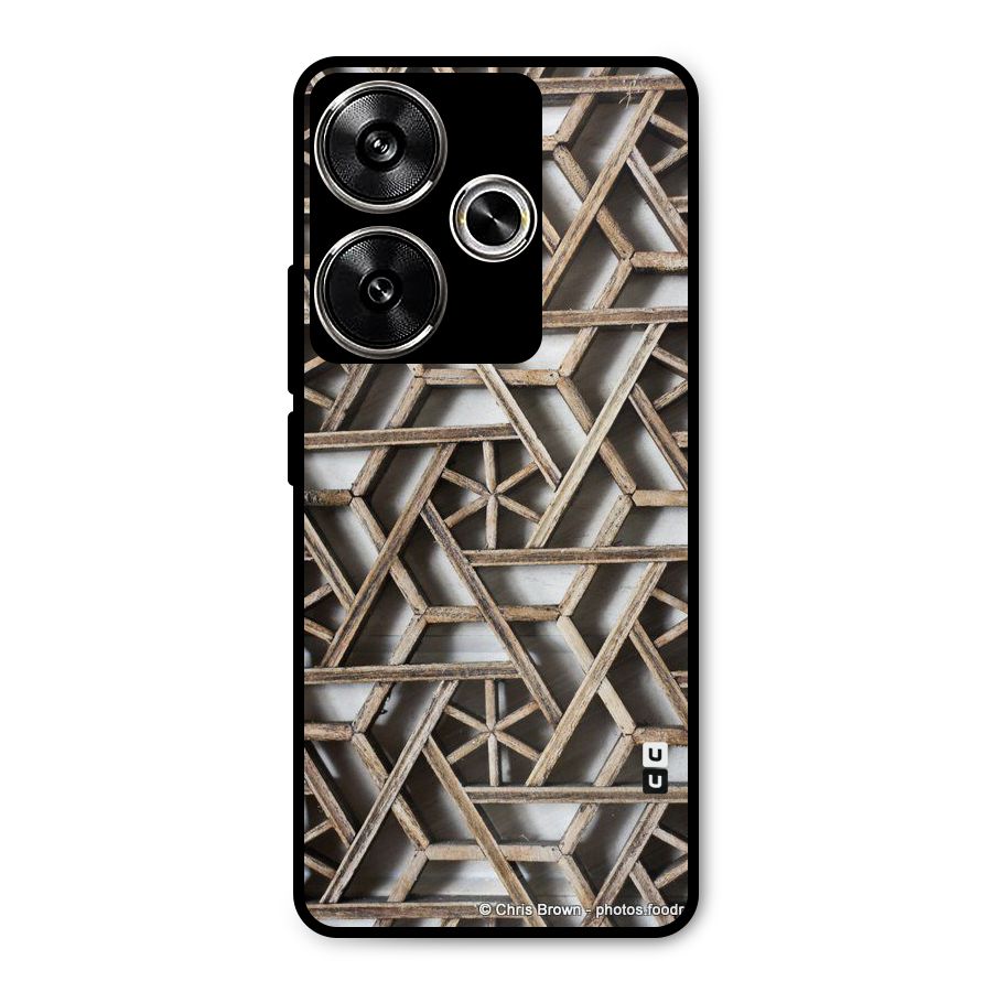 Wheel Design Metal Back Case for Poco F6