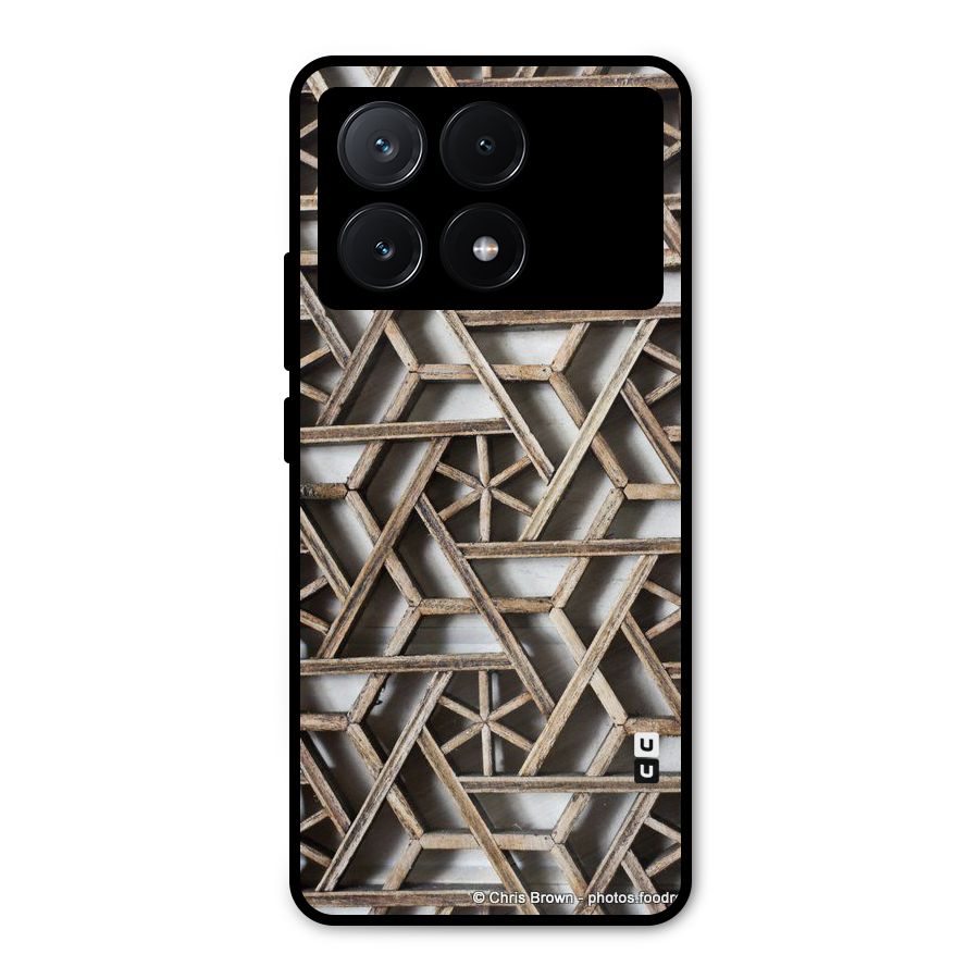 Wheel Design Metal Back Case for Poco X6 Pro