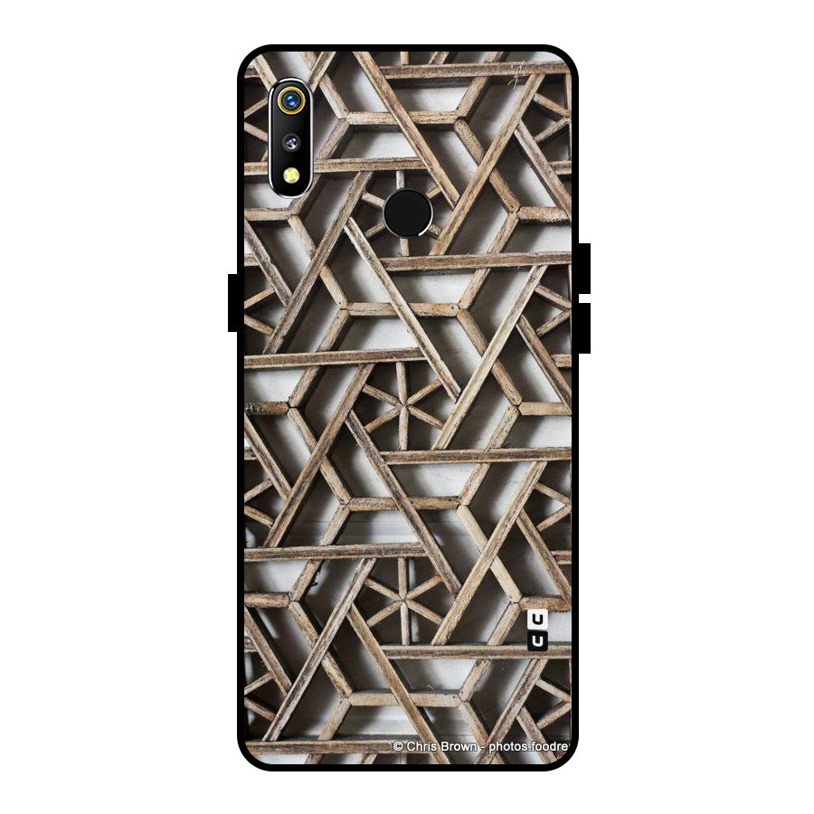 Wheel Design Metal Back Case for Realme 3i