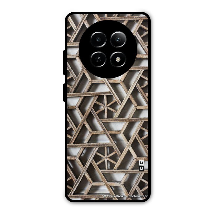 Wheel Design Metal Back Case for Realme Narzo 70x 5G
