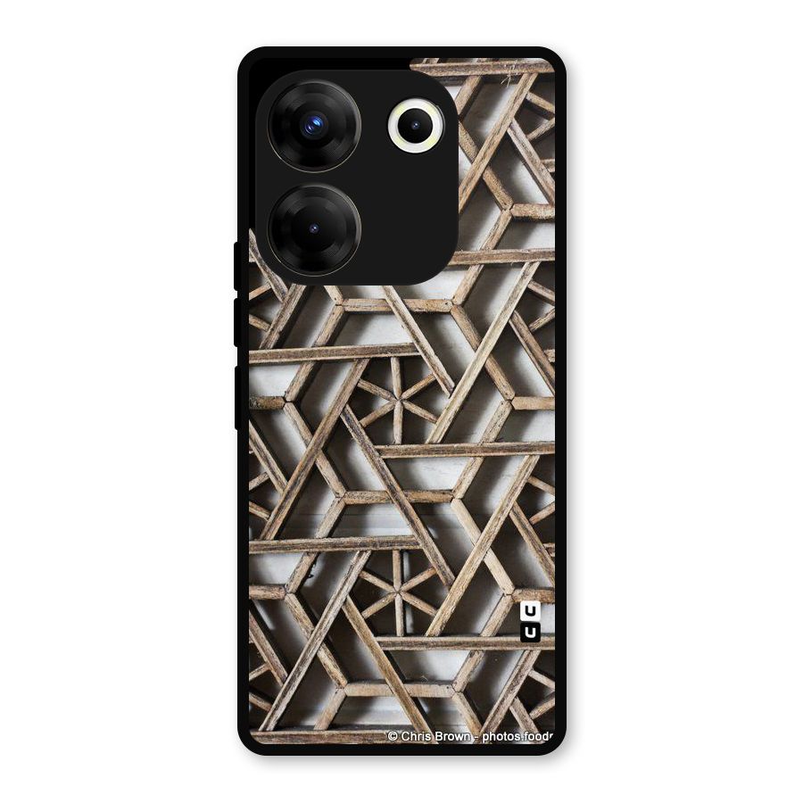 Wheel Design Metal Back Case for Tecno Camon 20 Pro
