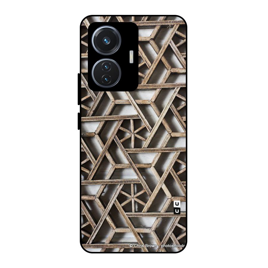 Wheel Design Metal Back Case for Vivo T1 44W