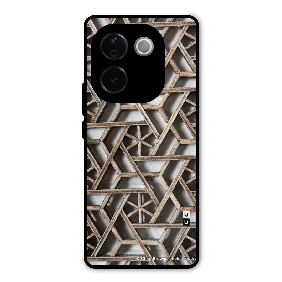 Wheel Design Metal Back Case for Vivo T3 Pro