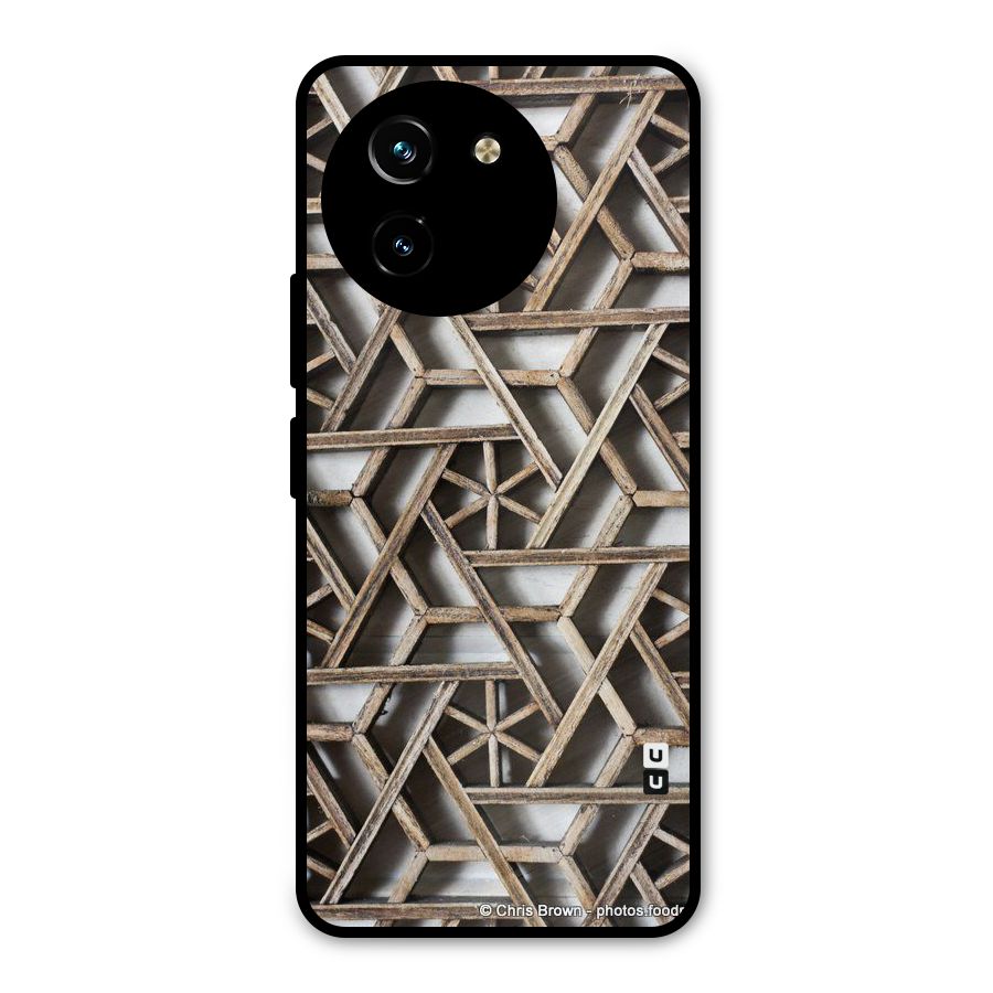 Wheel Design Metal Back Case for Vivo T3x