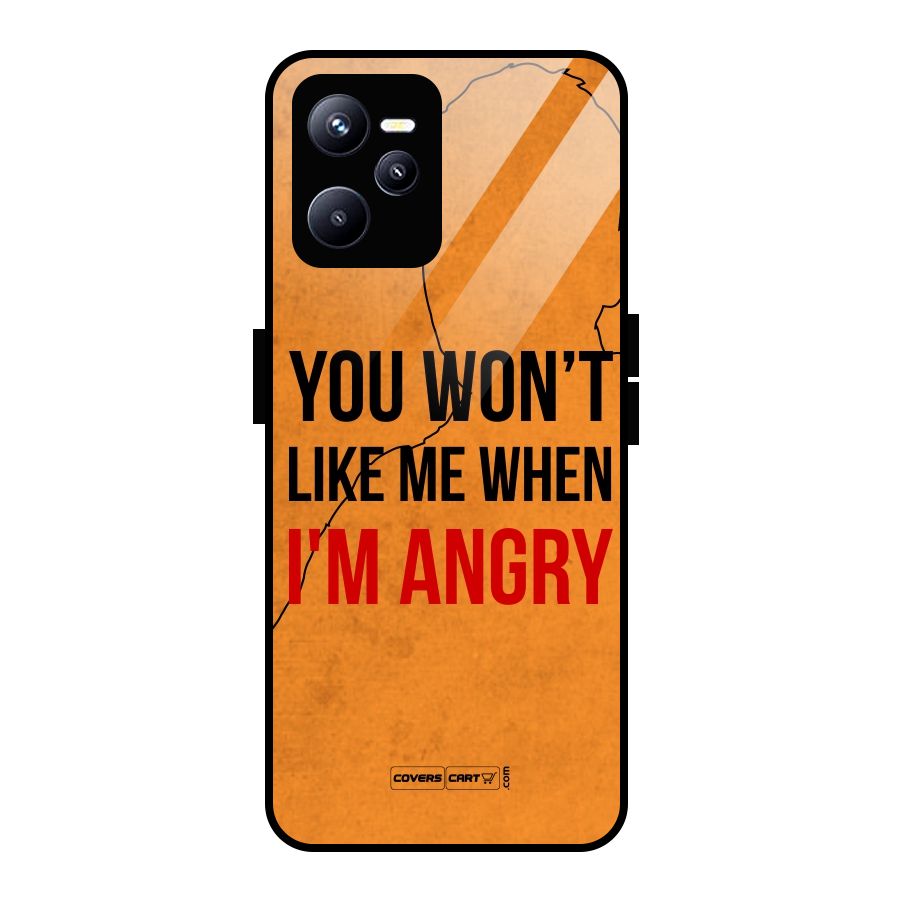 When I M Angry Glass Back Case for Realme C35