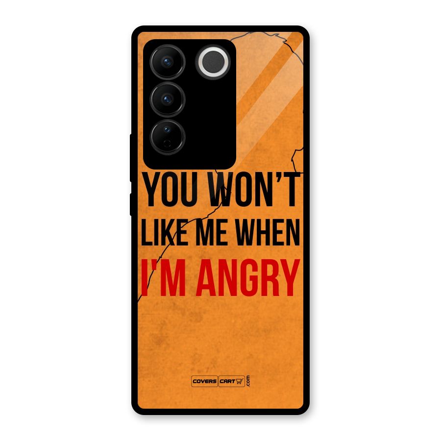 When I M Angry Glass Back Case for Vivo V27 Pro