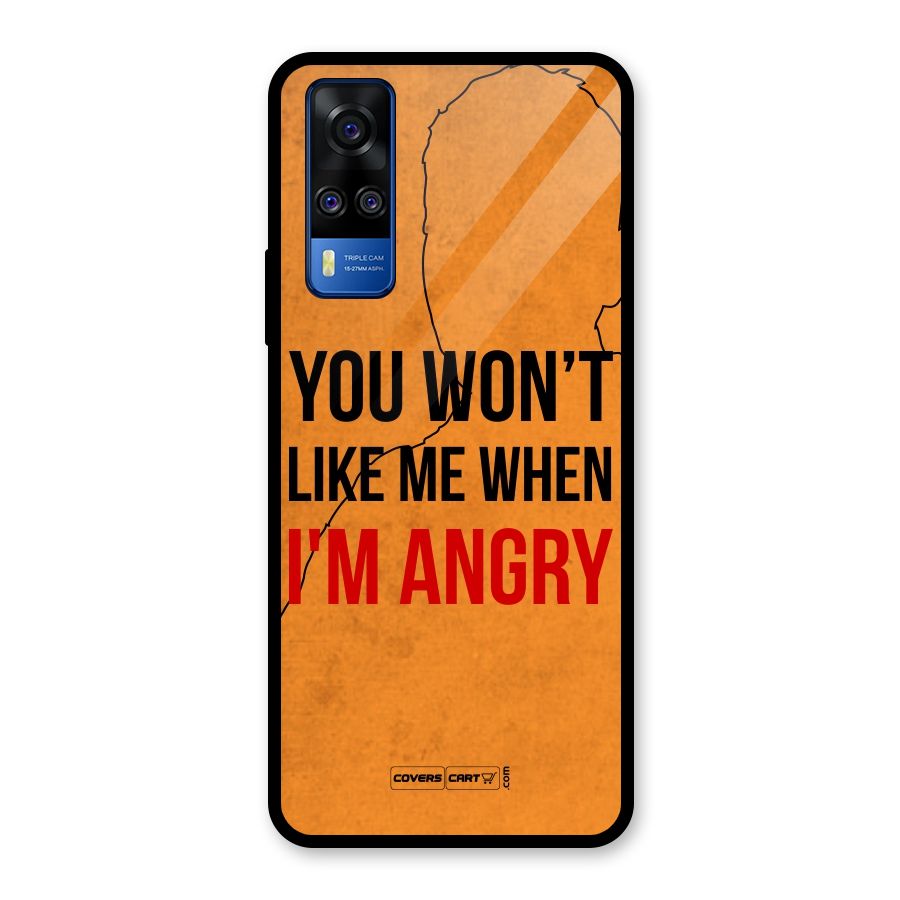 When I M Angry Glass Back Case for Vivo Y31