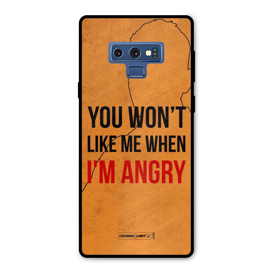 When I M Angry Metal Back Case for Galaxy Note 9