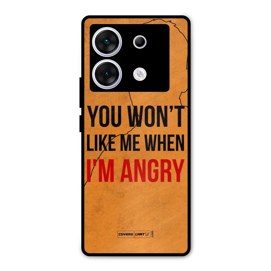 When I M Angry Metal Back Case for Infinix Zero 30 5G