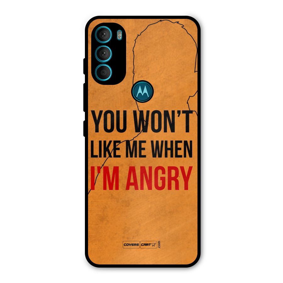 When I M Angry Metal Back Case for Moto G71 5G