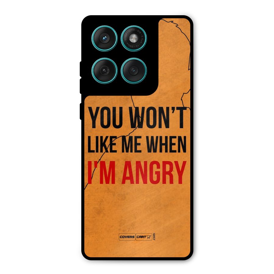 When I M Angry Metal Back Case for Motorola Edge 60 Fusion