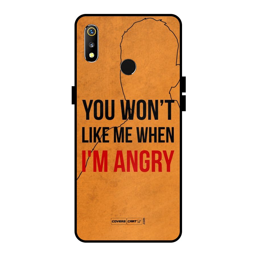 When I M Angry Metal Back Case for Realme 3i