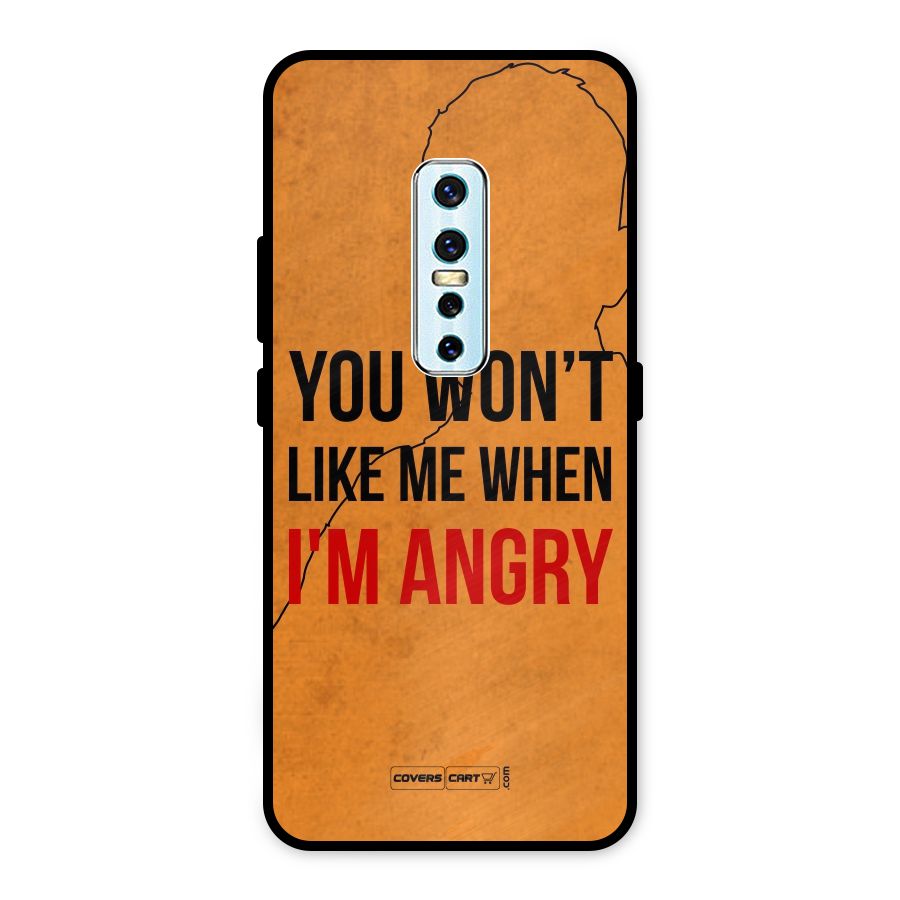 When I M Angry Metal Back Case for Vivo V17 Pro