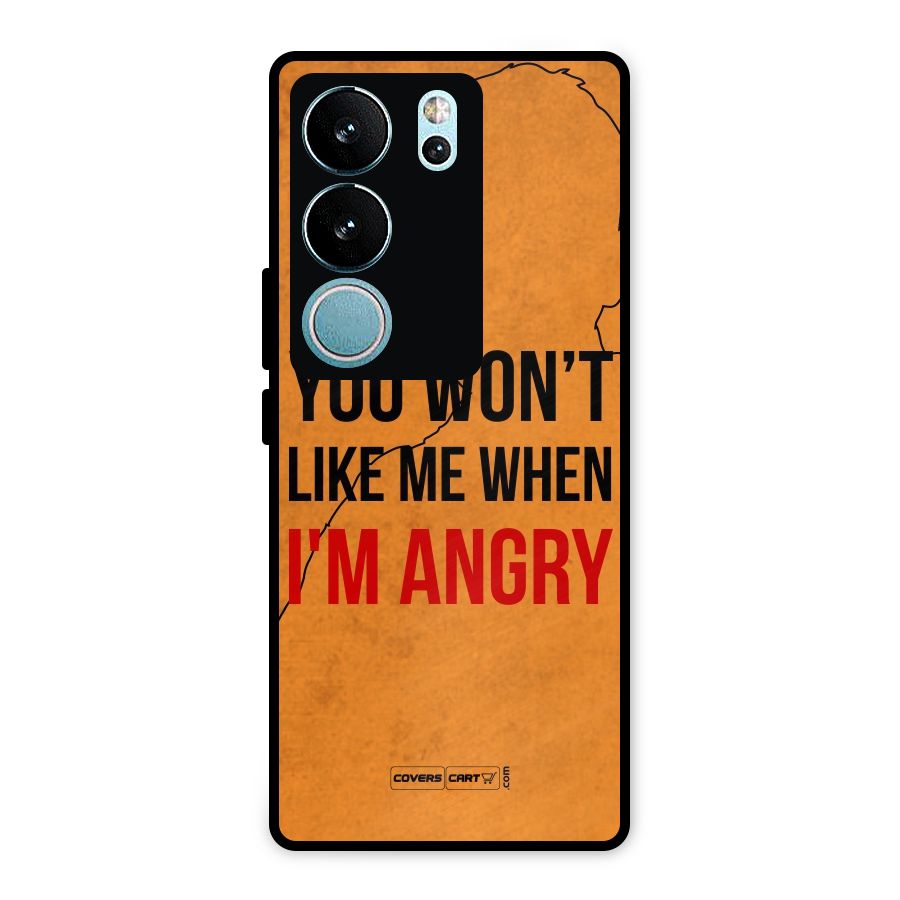 When I M Angry Metal Back Case for Vivo V29 Pro