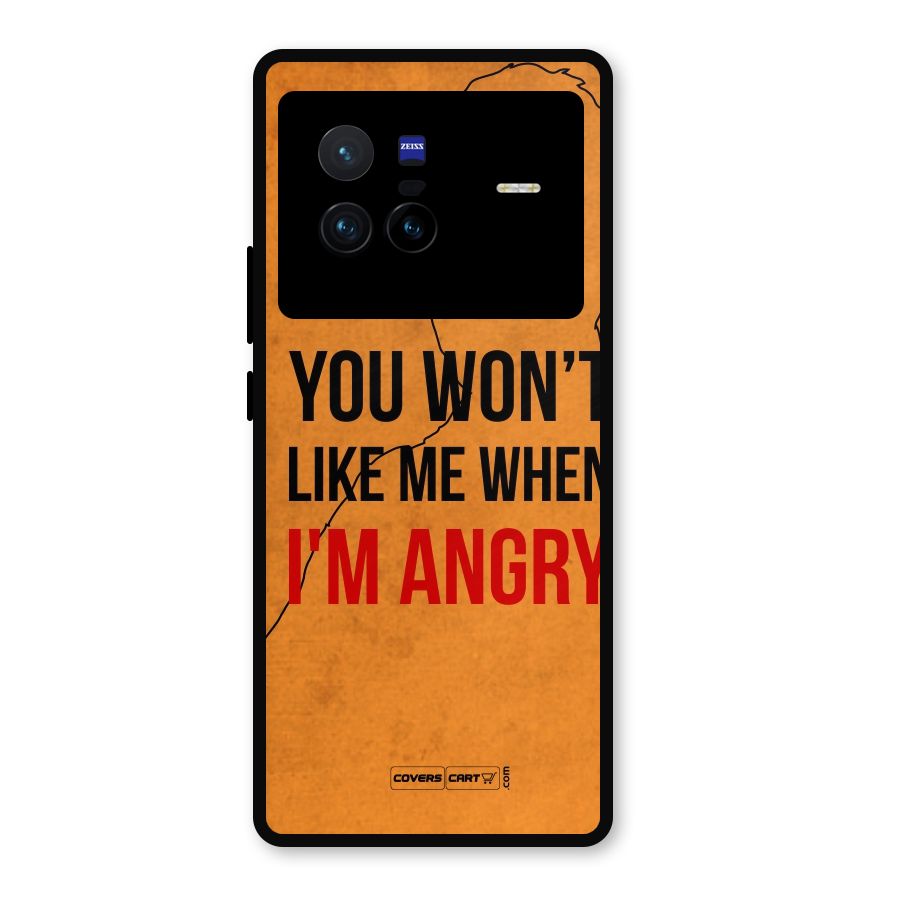 When I M Angry Metal Back Case for Vivo X80