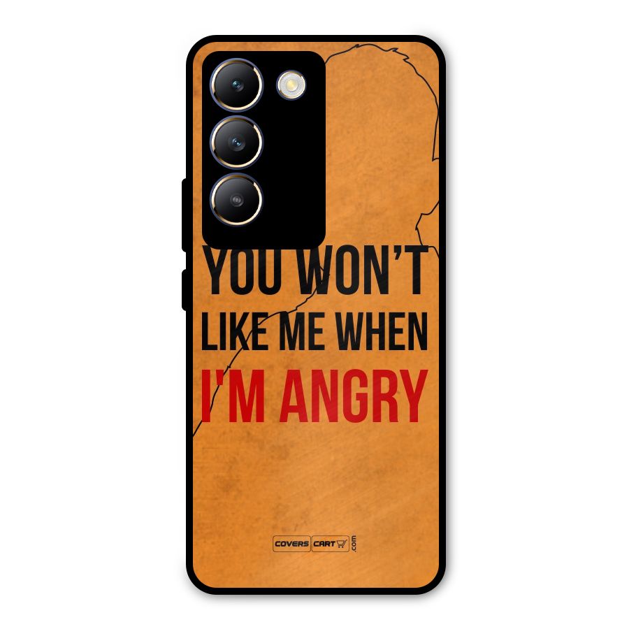 When I M Angry Metal Back Case for Vivo Y200e
