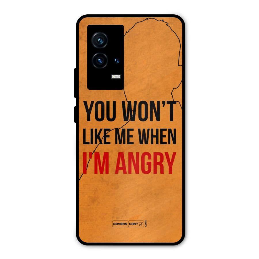 When I M Angry Metal Back Case for iQOO 9 5G