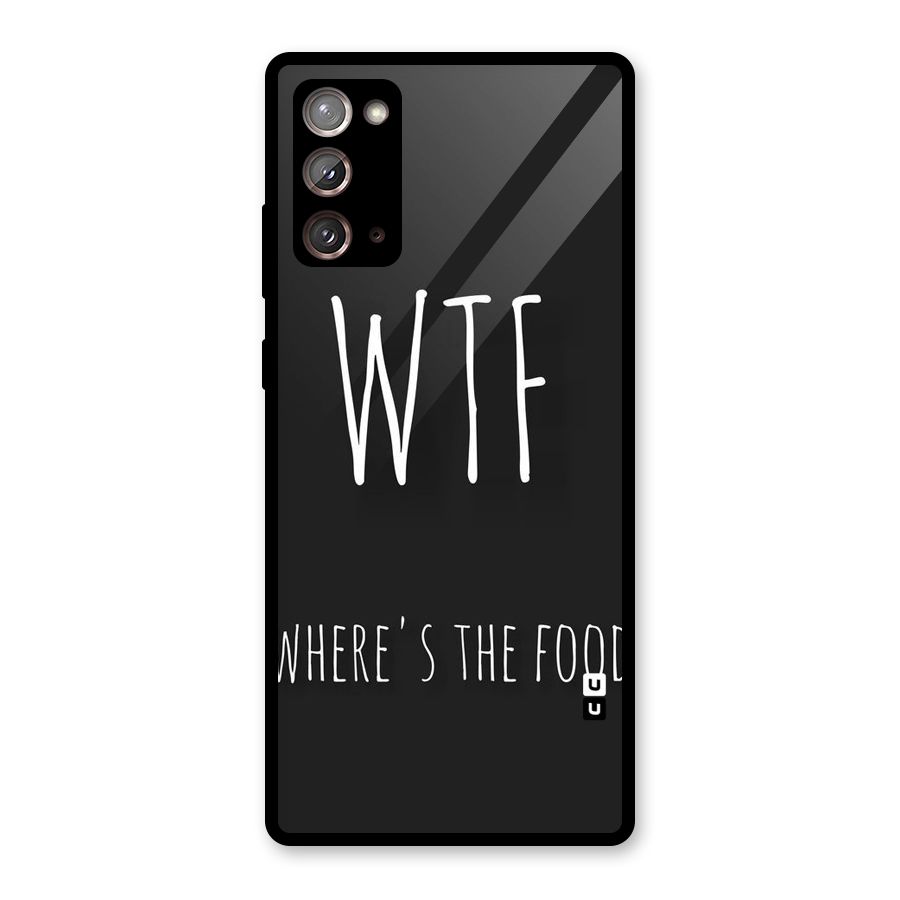 Where The Food Glass Back Case for Galaxy Note 20