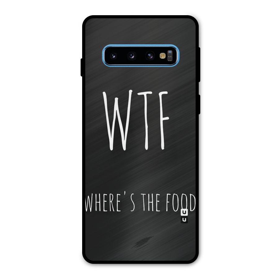 Where The Food Metal Back Case for Galaxy S10