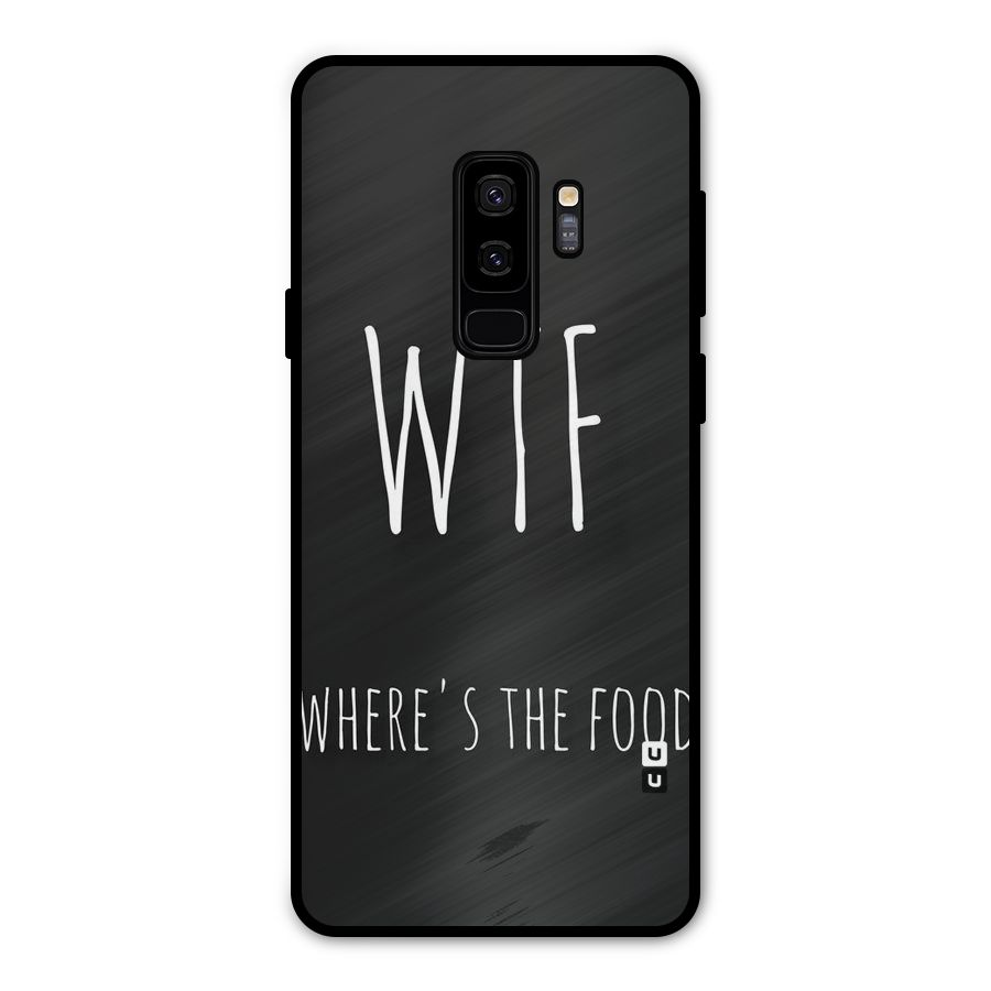 Where The Food Metal Back Case for Galaxy S9 Plus
