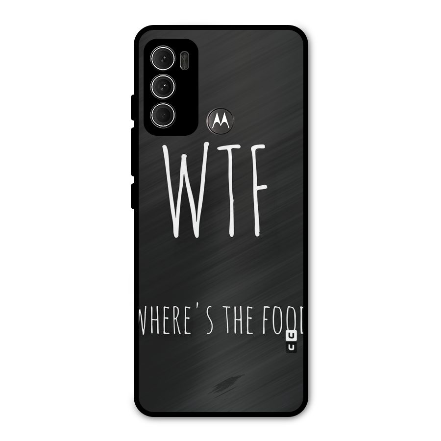 Where The Food Metal Back Case for Moto G60