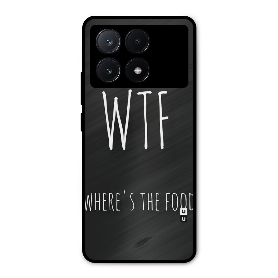 Where The Food Metal Back Case for Poco X6 Pro