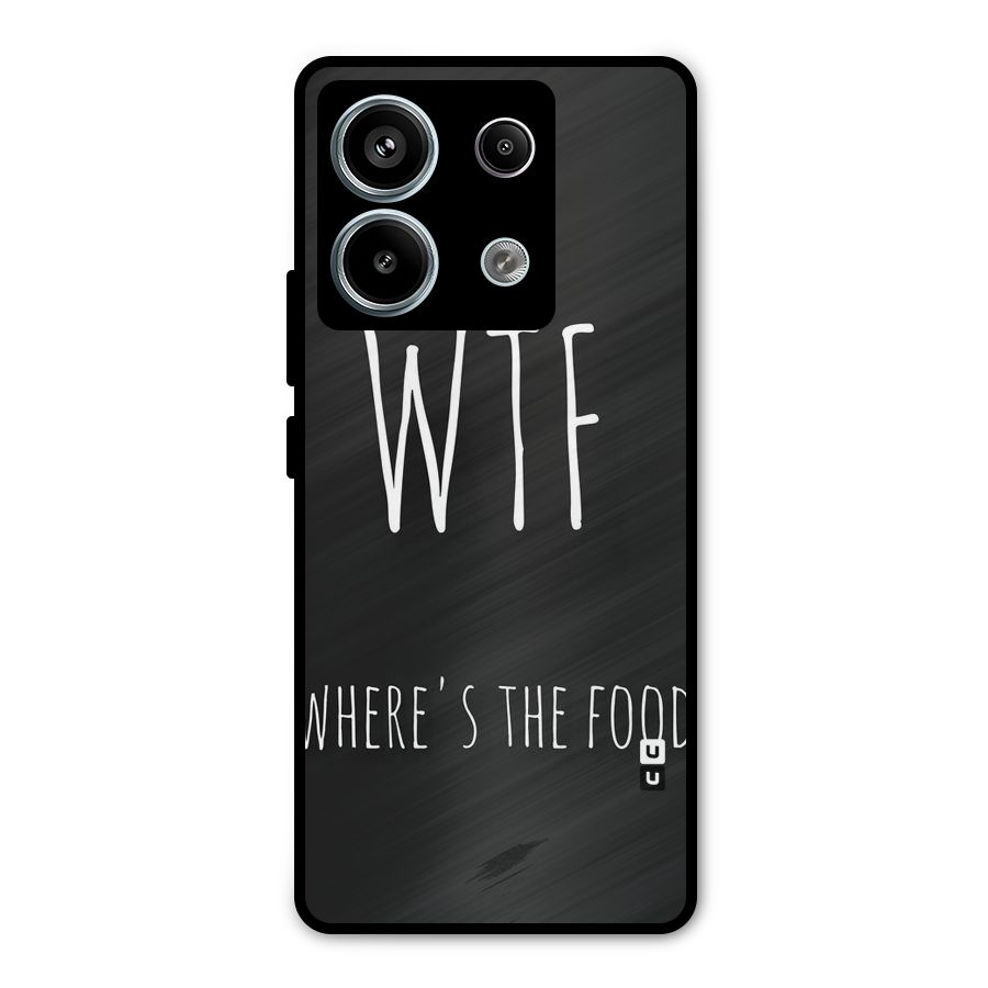 Where The Food Metal Back Case for Redmi Note 13 Pro 5G