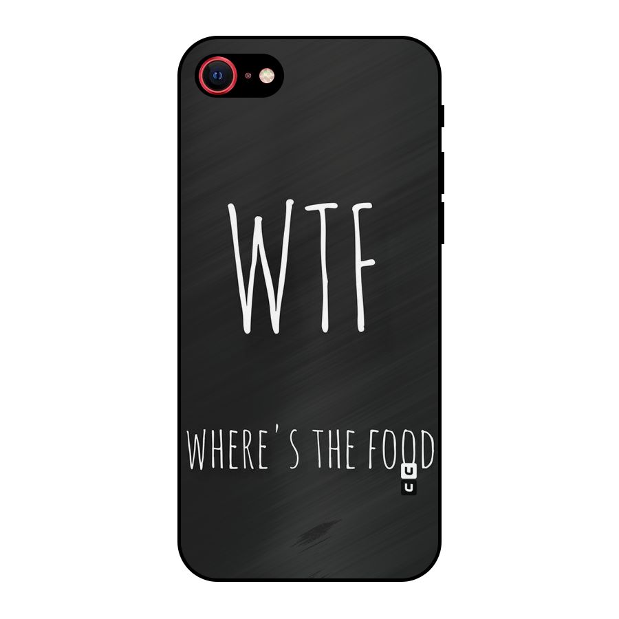 Where The Food Metal Back Case for iPhone 8