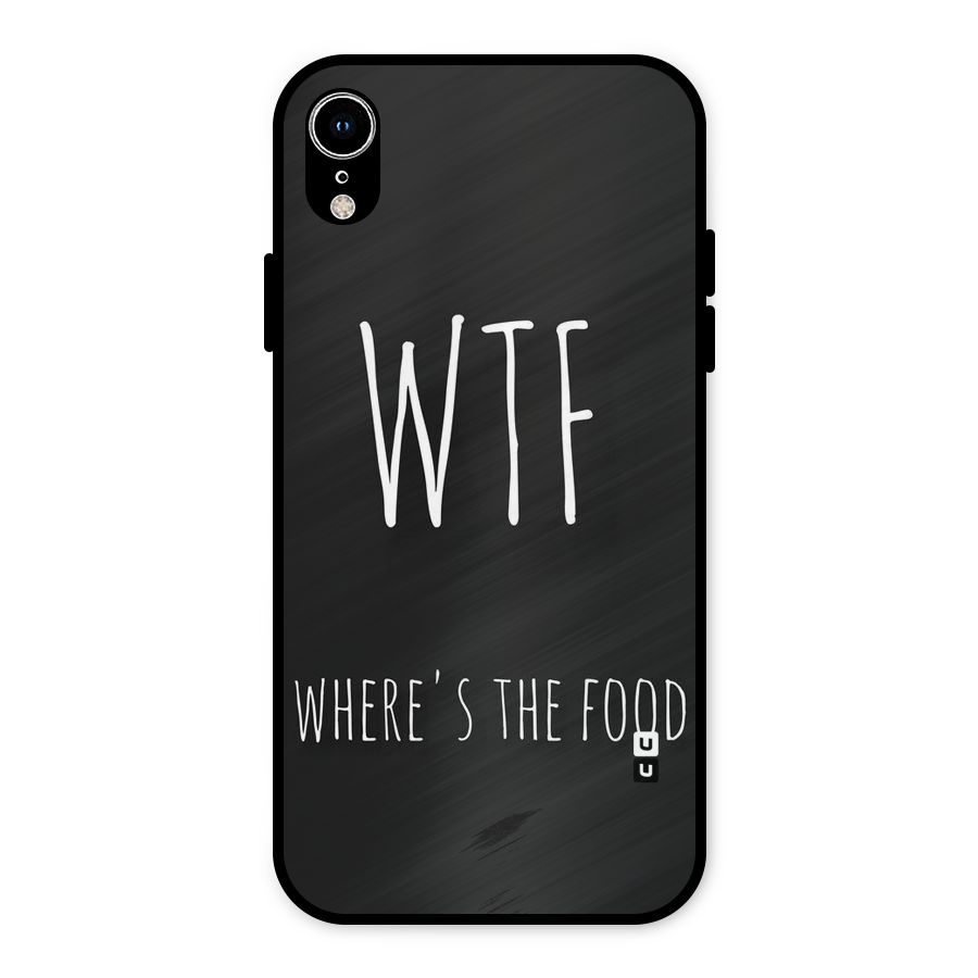Where The Food Metal Back Case for iPhone XR