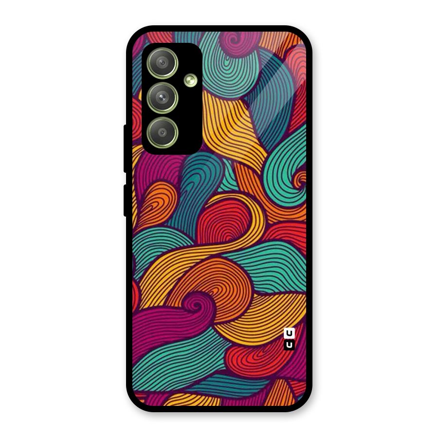 Whimsical Colors Glass Back Case for Galaxy A54
