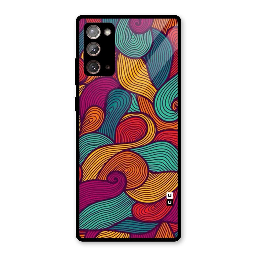 Whimsical Colors Glass Back Case for Galaxy Note 20