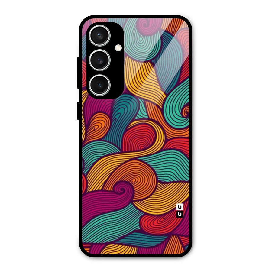 Whimsical Colors Glass Back Case for Galaxy S23 FE