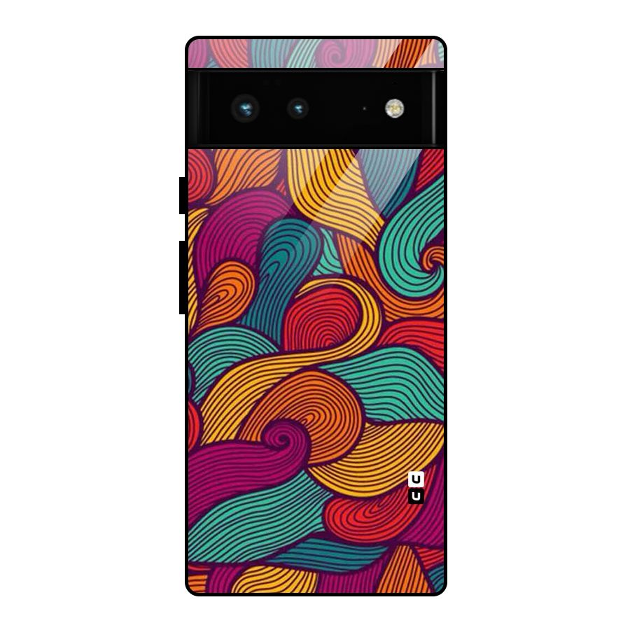 Whimsical Colors Glass Back Case for Google Pixel 6