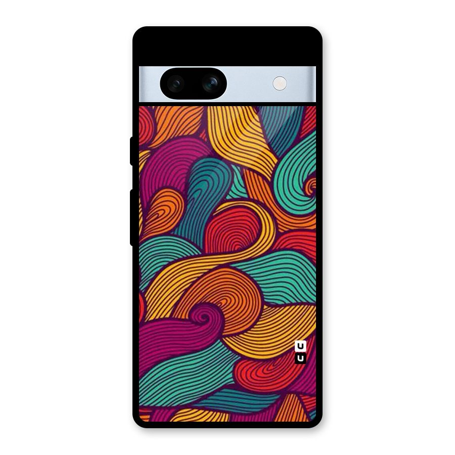 Whimsical Colors Glass Back Case for Google Pixel 7a