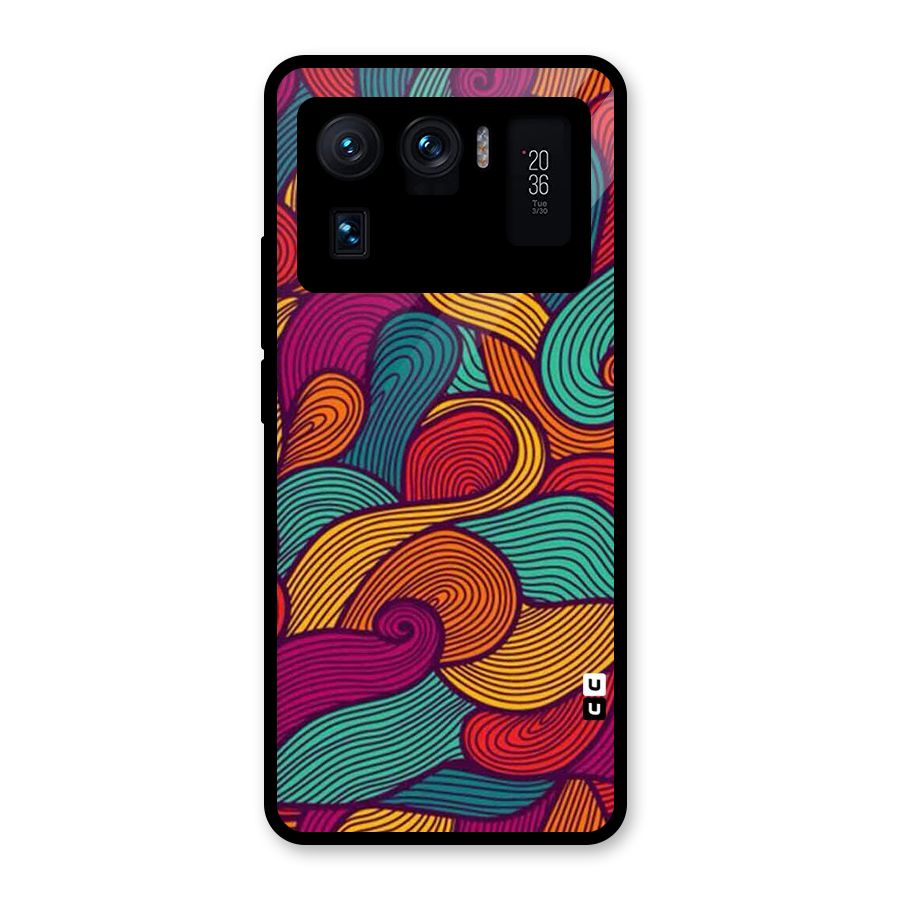 Whimsical Colors Glass Back Case for Mi 11 Ultra