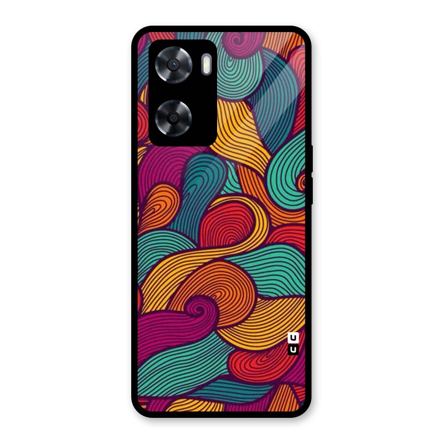 Whimsical Colors Glass Back Case for OnePlus Nord N20 SE