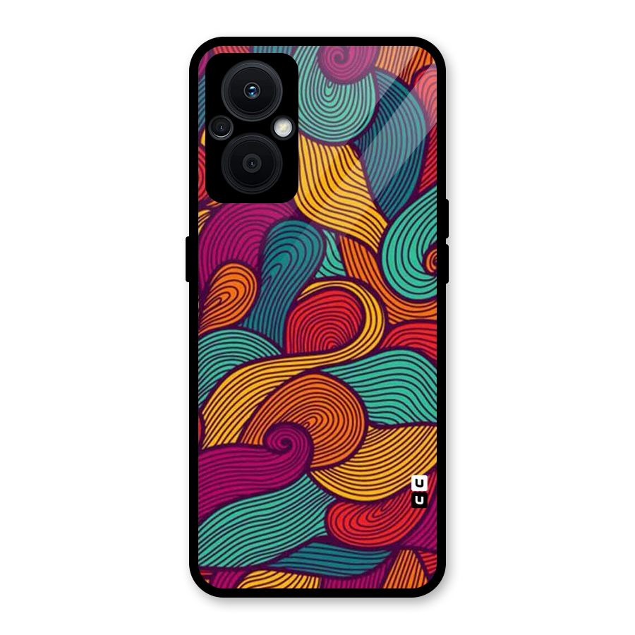 Whimsical Colors Glass Back Case for Oppo F21s Pro 5G