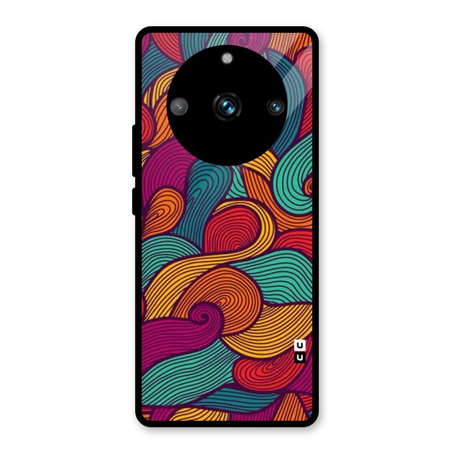 Whimsical Colors Glass Back Case for Realme 11 Pro