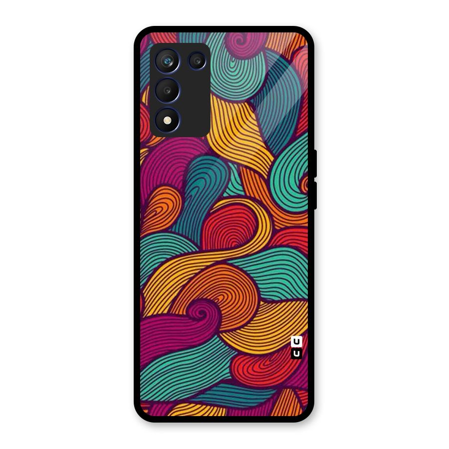 Whimsical Colors Glass Back Case for Realme 9 5G Speed