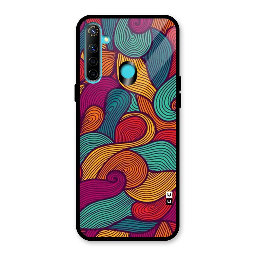 Whimsical Colors Glass Back Case for Realme Narzo 10