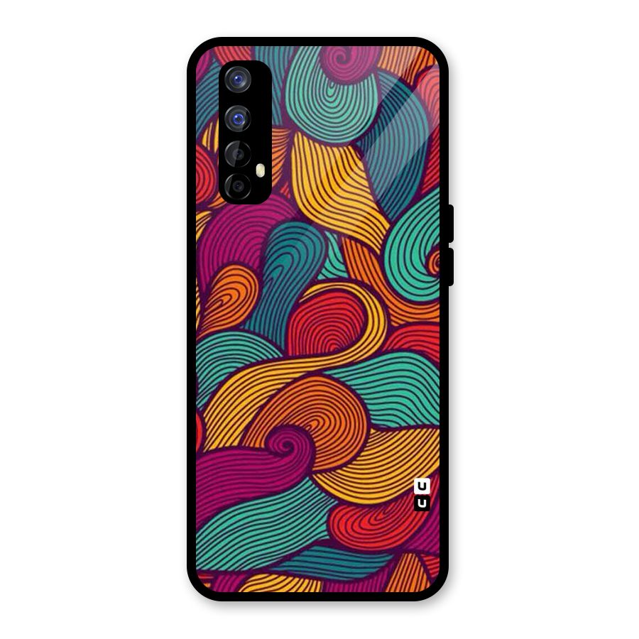 Whimsical Colors Glass Back Case for Realme Narzo 20 Pro