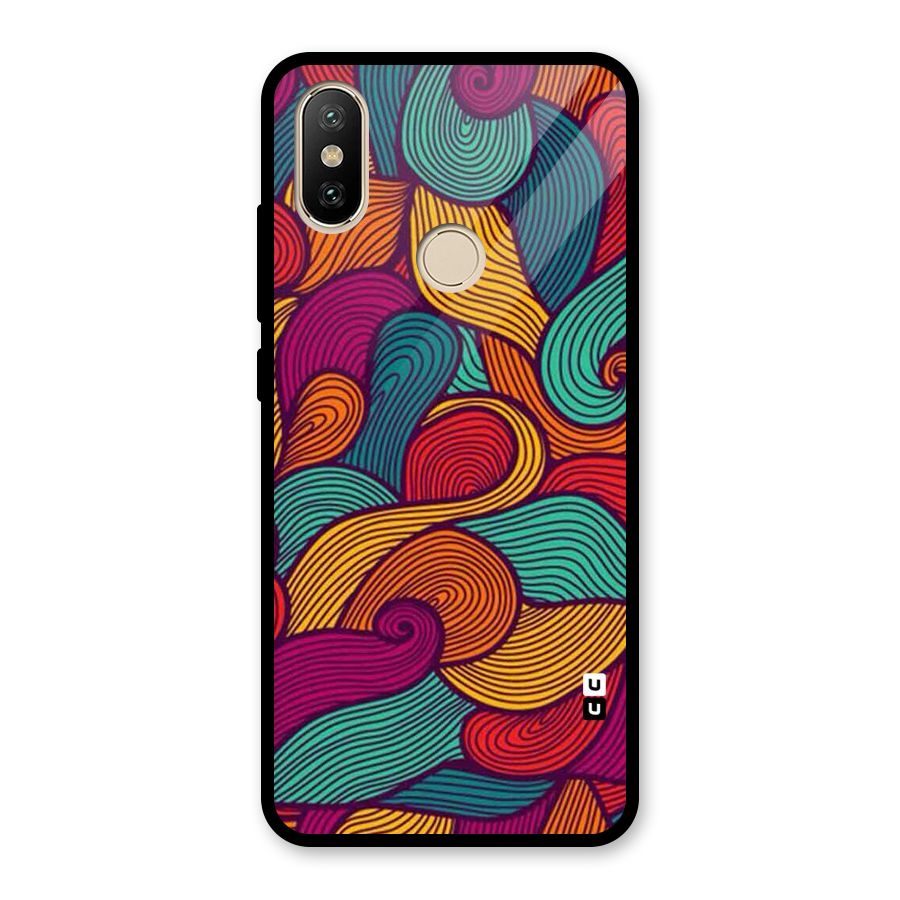 Whimsical Colors Glass Back Case for Redmi A2